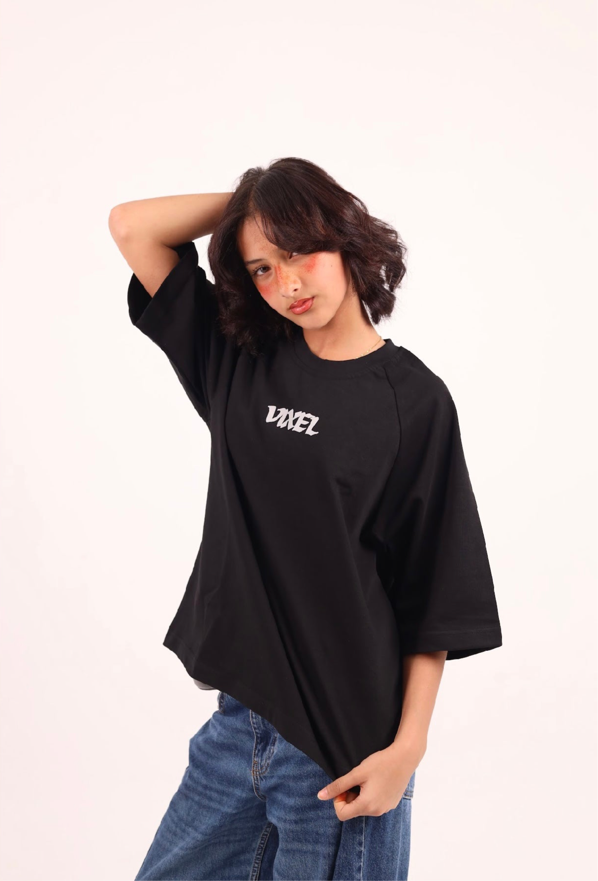 Black Cropped T-Shirt – Boxy Fit