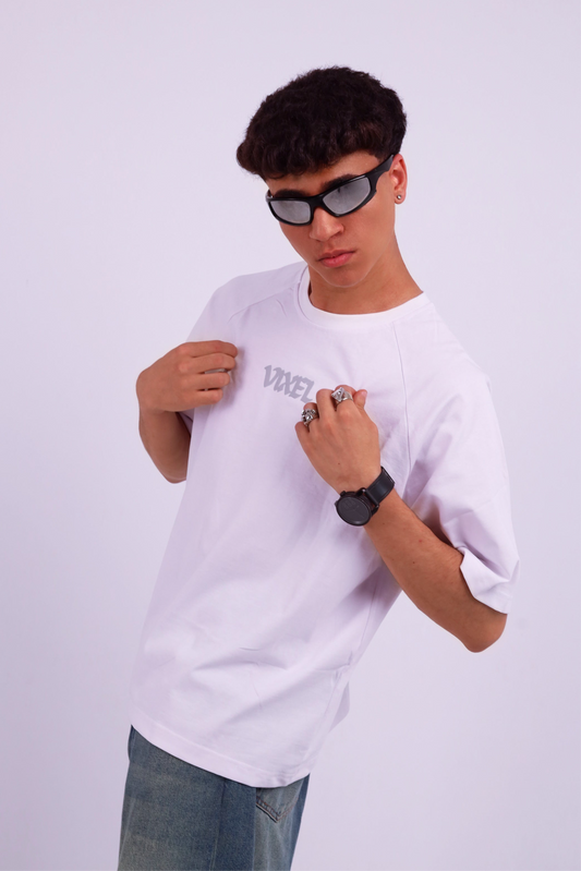 White Cropped T-Shirt – Boxy Fit